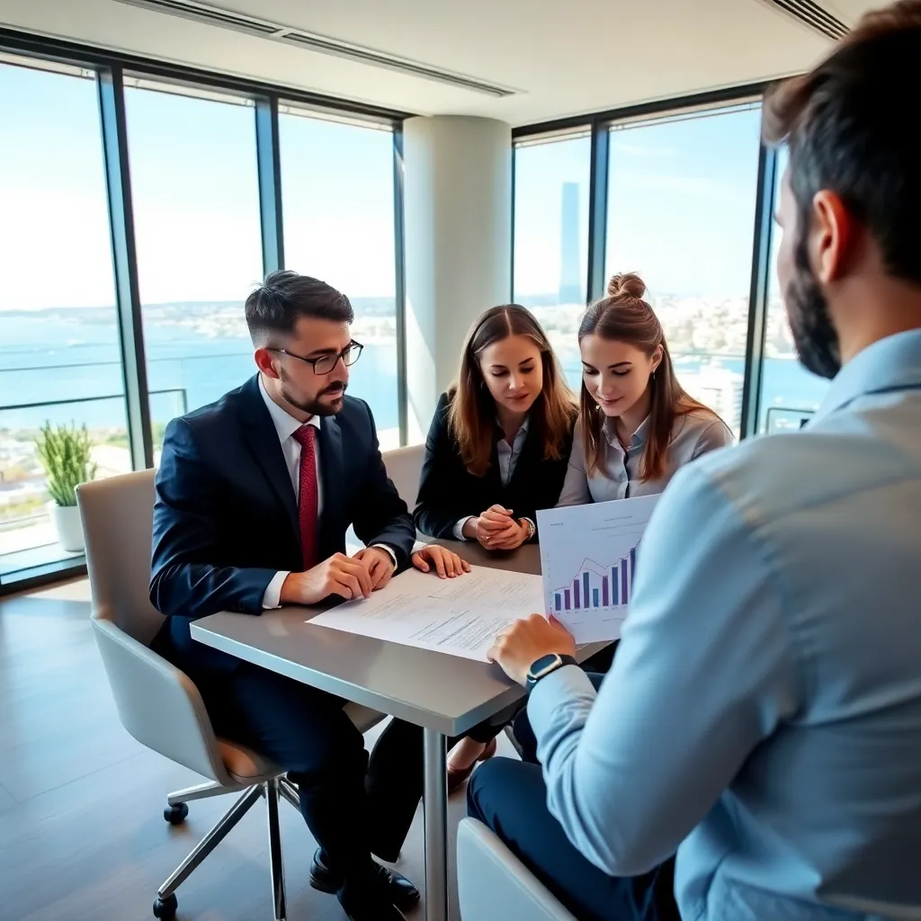 Equipo de consultores analizando estrategias de crecimiento empresarial en España
