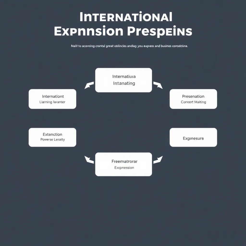 Diagrama del proceso de expansión internacional para empresas en España