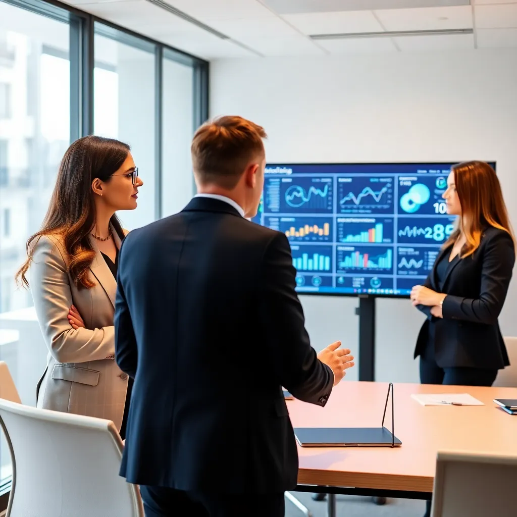 Consultores profesionales analizando estrategias de negocio en España